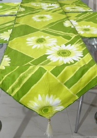 Green Gerbera Table Runner (7PCS)-4
