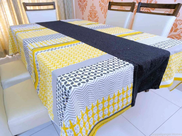 Doppelganger Homes Designer Table Cover 6 Seater Cotton-23