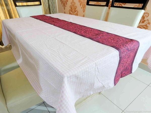 Doppelganger Homes Designer Table Cover 6 Seater Cotton-22