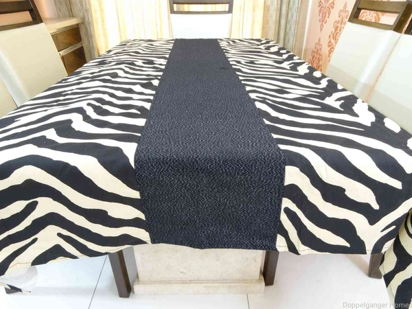 Doppelganger Homes Designer Table Cover 6 Seater Cotton-24