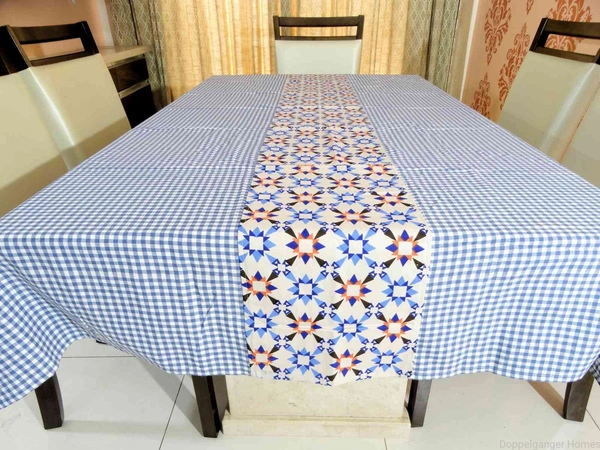 Doppelganger Homes Designer Table Cover 6 Seater Cotton-21