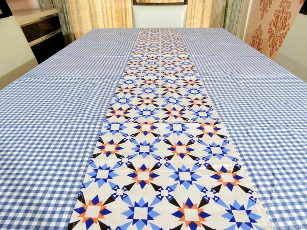 Doppelganger Homes Designer Table Cover 6 Seater Cotton-21