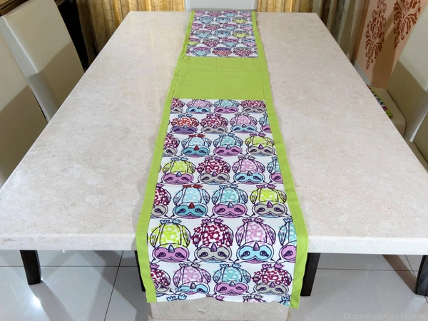 Doppelganger Homes Colorful Cotton Table Runner