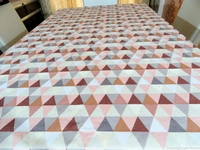 Doppelganger Homes Kalamkari Cotton Dining Table Cover 6 Seater Designer