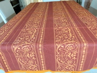Doppelganger Homes 6 Seater Designer Floral Cotton Dining Table Cover-11
