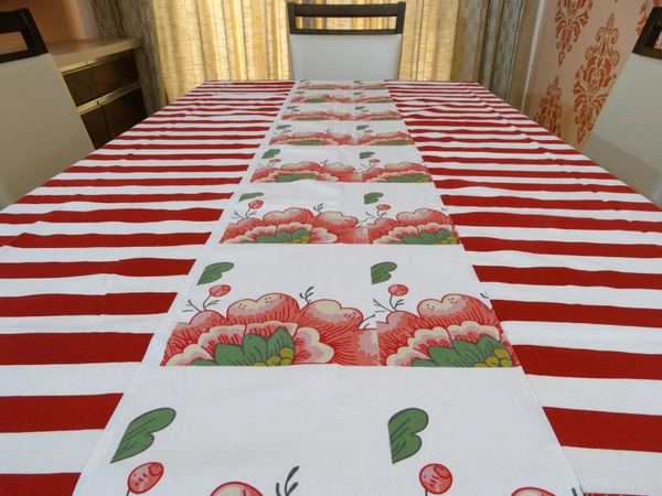 Doppelganger Homes Designer Table Cover 6 Seater Cotton