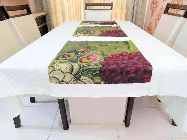 Doppelganger Homes Designer Table Cover 6 Seater Cotton-19