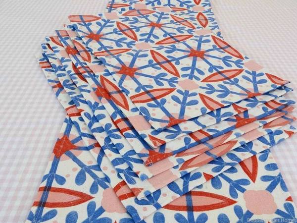 Doppelganger Homes Cotton Dining Table Cover, Runner & Placemat set (8PCS)