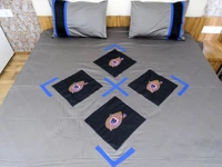 Embroidered  Double Bed Sheet-145