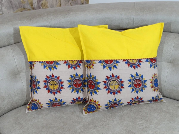 Doppelganger Homes Sun Kalamkari Cushion cover Set-78