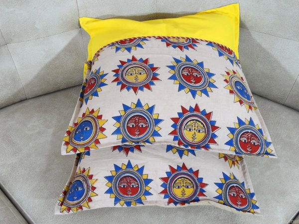 Doppelganger Homes Sun Kalamkari Cushion cover Set-78