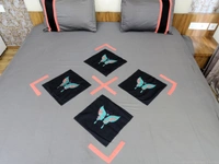 Embroidered  Double Bed Sheet-142