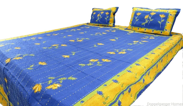Kantha Embroidery Double Bed Sheet-42