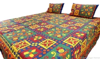 Kantha Embroidery Double Bed Sheet-43