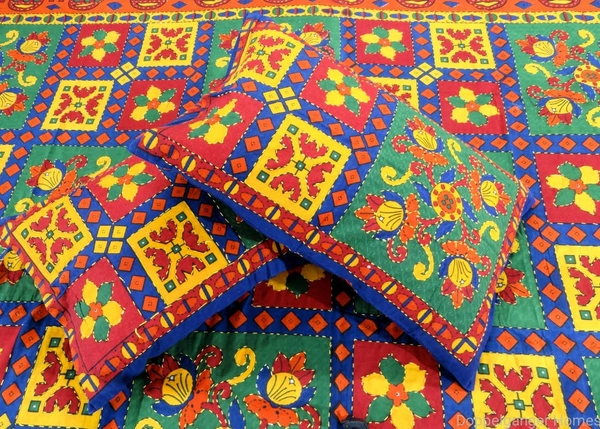 Kantha Embroidery Double Bed Sheet-43