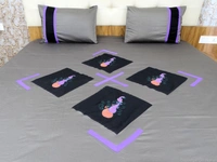 Embroidered  Double Bed Sheet-138