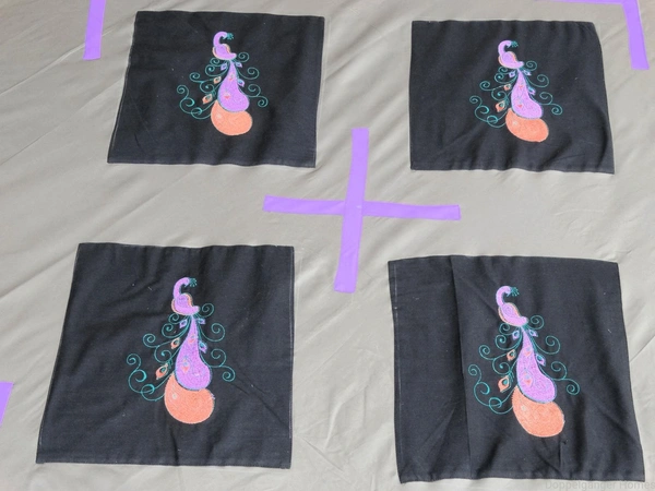 Embroidered  Double Bed Sheet-138