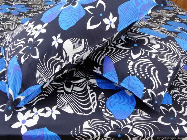 Doppelganger Homes Floral cotton Double Bed Sheet-103