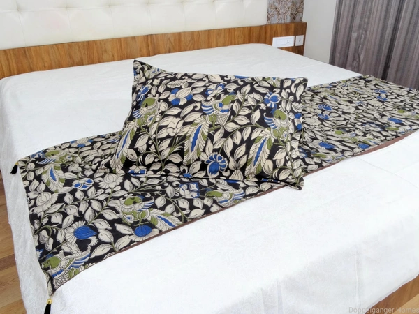 Doppelganger Homes Kalamkari Double Bed sheet  set-84