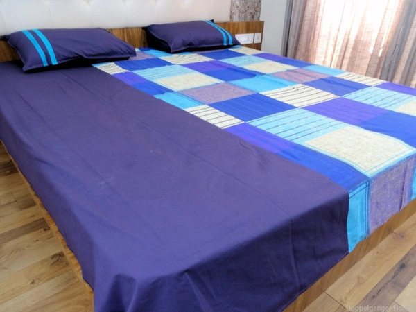 Doppelganger Homes Printed cotton Double Bed Sheet-119