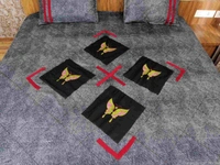 Embroidered  Double Bed Sheet-147