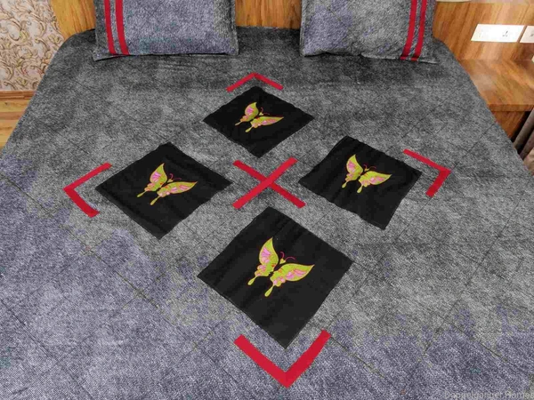 Embroidered  Double Bed Sheet-147