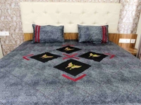 Embroidered  Double Bed Sheet-147