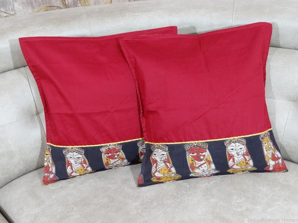 Doppelganger Homes Kalamkari Cushion cover Set-76
