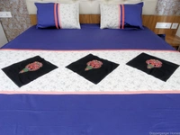 Embroidered  Double Bed Sheet-149