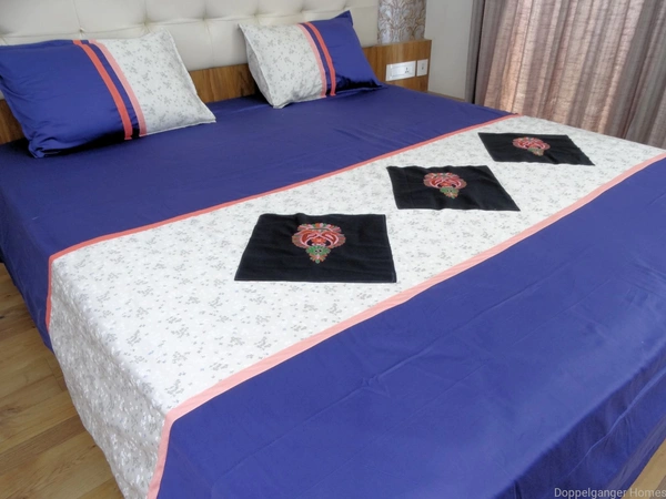 Embroidered  Double Bed Sheet-149