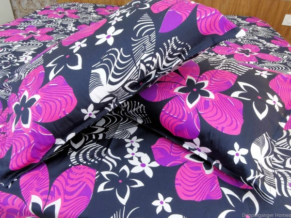 Doppelganger Homes Floral cotton Double Bed Sheet-117