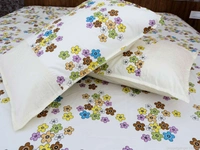 Doppelganger Homes Floral cotton Double Bed Sheet-118