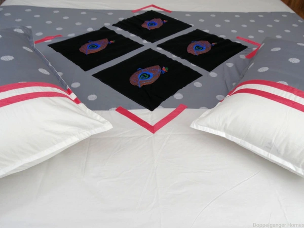 Embroidered  Double Bed Sheet-150