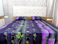 Doppelganger Homes Floral cotton Double Bed Sheet-104
