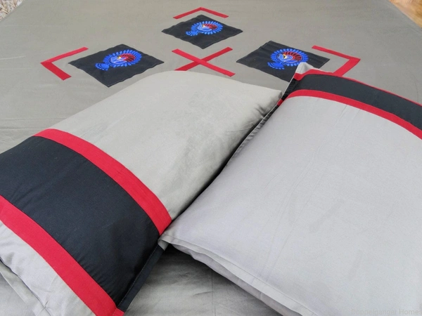 Embroidered  Double Bed Sheet-140