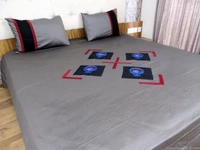 Embroidered  Double Bed Sheet-140