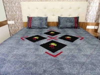 Embroidered  Double Bed Sheet-146