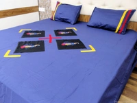 Embroidered  Double Bed Sheet-148