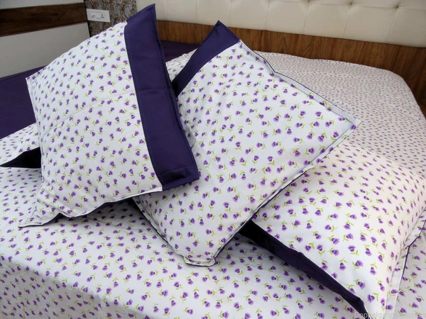 Doppelganger Homes Floral Double Bed sheet-121