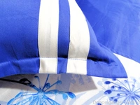 Doppelganger Homes Shades of Blue Single Bedsheet-13