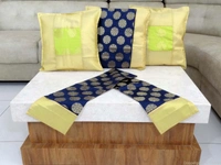 Doppelganger Homes 3 Pcs Designer Cushion cover and Runner Set-97