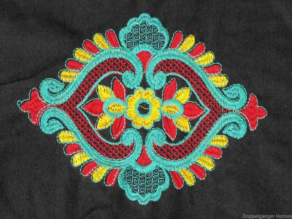 Embroidered  Double Bed Sheet-152