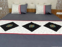 Embroidered  Double Bed Sheet-152