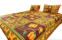 Kantha Embroidery Double Bed Sheet-44
