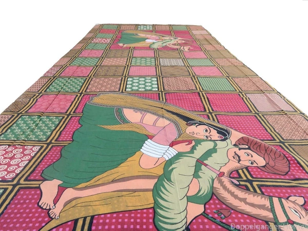 Ethnic Cotton Single Bed Sheet-60