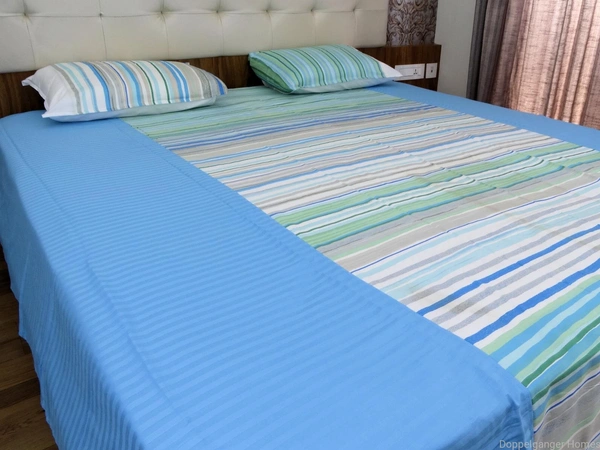 Doppelganger Homes Printed cotton Double Bed Sheet-114