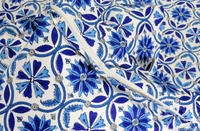 Doppelganger Homes Blue Beauty Double Bed sheet-64