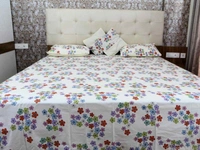Doppelganger Homes Floral Double Bed sheet-112