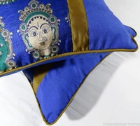 Doppelganger Homes Art Silk Kalamkari Cushion Cover Set Of 2 PCS-2