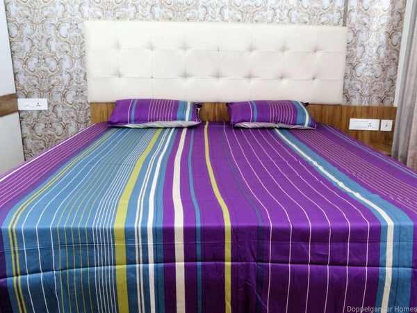Doppelganger Homes Printed cotton Double Bed Sheet-105